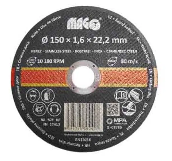 Řezný kotouč na nerez 150 x 1,6 x 22,2 mm MAGG