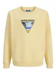 Jack & Jones Junior Mikina 'Perry'  žltá / zmiešané farby