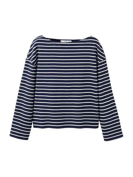 MANGO Mikina 'TIMOTHEE'  námornícka modrá / biela