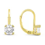 Brilio Silver Módní pozlacené náušnice se zirkony EA116Y