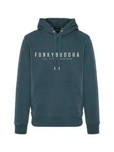 Funky Buddha Sveter  petrolejová