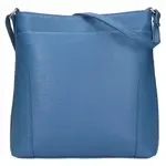 Dámska kožená crossbody kabelka Italia Emma - sýto modrá