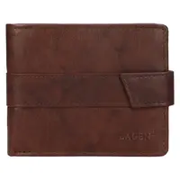 Pánská kožená peněženka Lagen Marian - tmavě hnědá