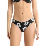 Rip curl dámský spodní díl plavek Party Wave Cheeky Hipster Black / White | Černá | Velikost M