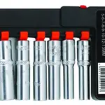 Sada dlouhých nástrčných 6-hranných hlavic 1/4" 8ks - FIXMAN