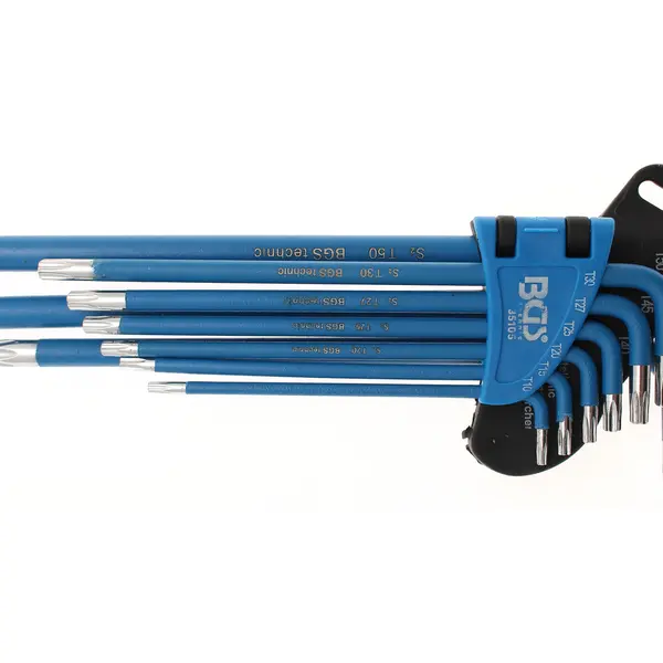 BGS technic Sada klíčů TORX, velikosti T10 - T50, 9 kusů - BGS 35105