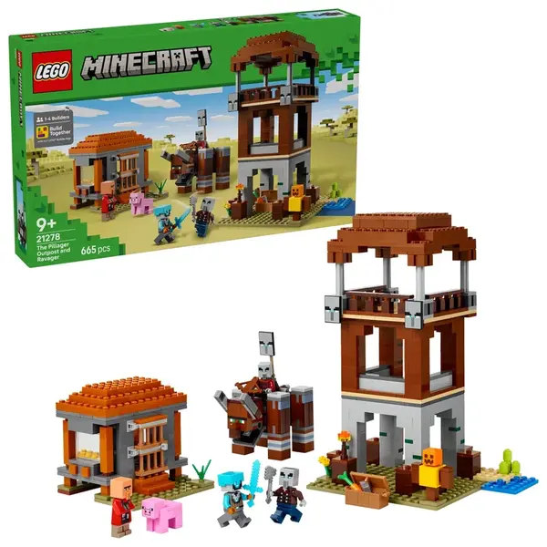 LEGO® Minecraft® 21278 Základna plenitelů a Ničitel