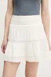 Sukně Superdry béžová barva, mini, áčková, W7210350A-71D