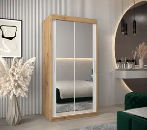 Šatní skříň Abi T3 Barva korpusu: Dub artisan, Rozměry: 120 cm, Dveře: Dub artisan