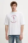 Bavlněné tričko Fiorucci White Dreaming of You Print Relaxed Fit T-Shirt
