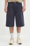 Bavlněné šortky AMBUSH Canvas Carpenter Short Pants pánské, tmavomodrá barva, 12115320