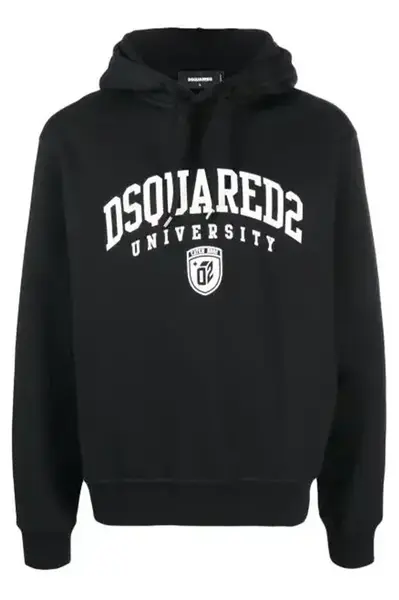 Čierna mikina Dsquared2 s kapucňou