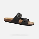 Black men's slippers Geox Ghita - Men's