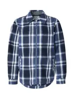 MUSTANG Prechodná bunda 'Philo'  námornícka modrá / tmavomodrá / modrá melírovaná / biela