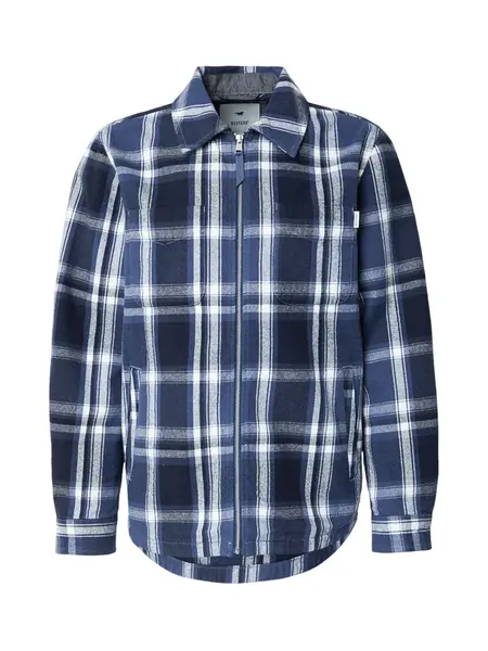 MUSTANG Prechodná bunda 'Philo'  námornícka modrá / tmavomodrá / modrá melírovaná / biela