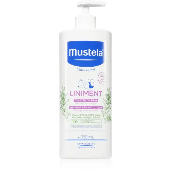 Mustela Bébé Liniment čistiace mlieko pre deti od narodenia 750 ml