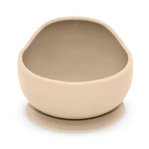 Petite&Mars Take&Match Silicone Bowl miska s prísavkou Desert Sand 6 m+ 360 ml