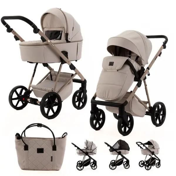 ADAMEX Kočárek kombinovaný Delta Natura Vanilla