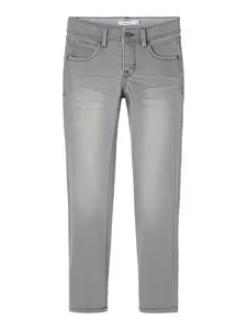 NAME IT Džínsy 'Silas'  sivý denim