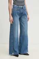 Džíny Pepe Jeans WIDE LEG JEANS MW SLIT