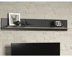 Nástěnná police Esteban 167 cm, antracit/dub evoke