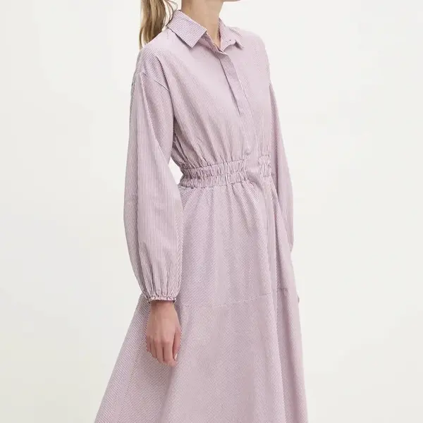 Šaty Answear.LAB vínová barva, midi