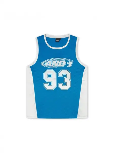 AND1 Tričko '93 Airtex'  modrá / biela