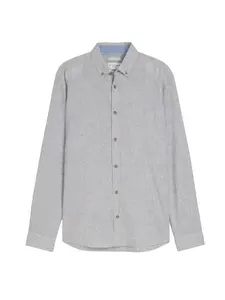 TOM TAILOR Košeľa  sivá / biela