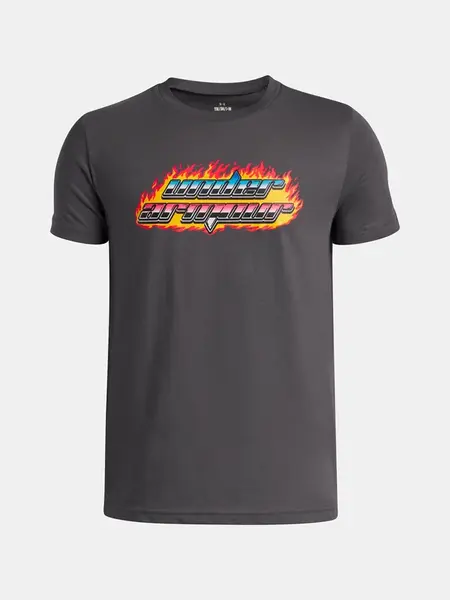 Chlapecké tričko Under Armour UA Flame WM SS-GRY - Kluci