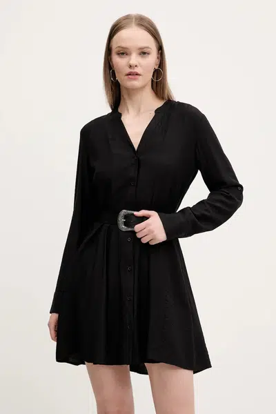 Šaty Desigual PARIS černá barva, mini, 25SWVW32