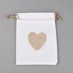 Jute Blank DIY Craft Drawstring Bag