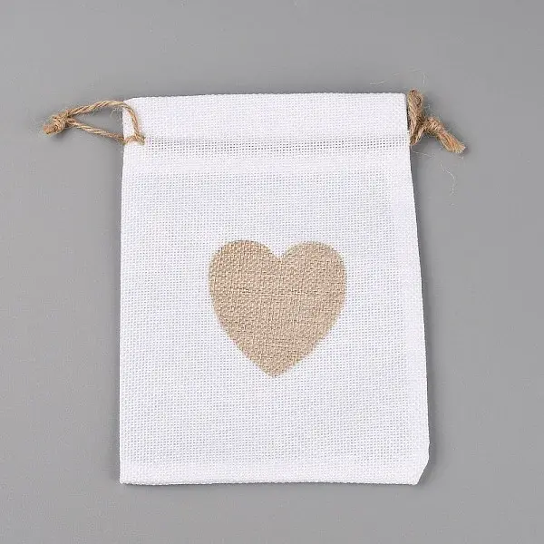 Jute Blank DIY Craft Drawstring Bag