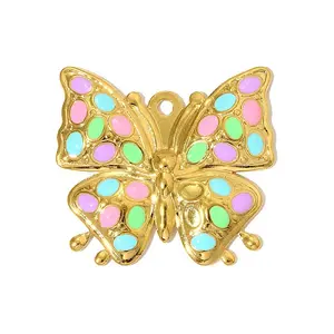 304 Stainless Steel Enamel Pendants
