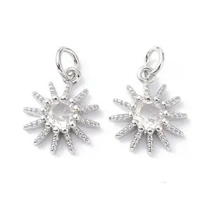 Brass Cubic Zirconia Charms