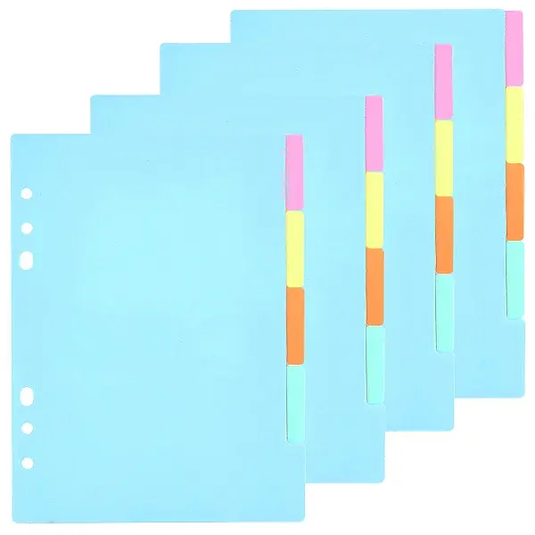 Paper Discbound Notebook Index Divider Sheets