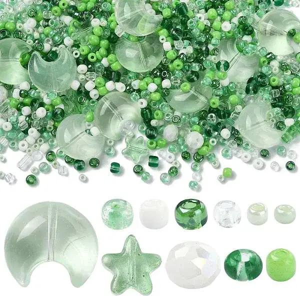 Mixed Styles Glass Beads Strands