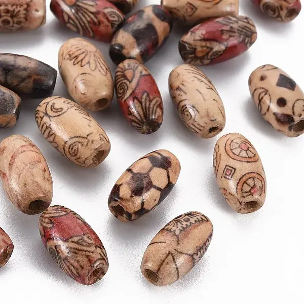 Printed Wood Beads