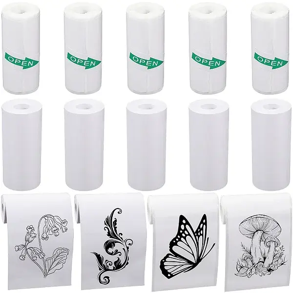 2 Sets 2 Styles Direct Thermal Paper Roll