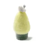 Flocky Opaque Resin Pendants