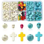 10 Styles Synthetic Turquoise Beads