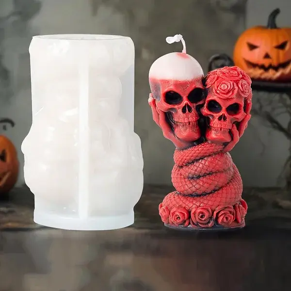 Skull DIY Silicone Candle Molds