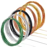 6 Roll 6 Colors 10M Flat Aluminum Wire