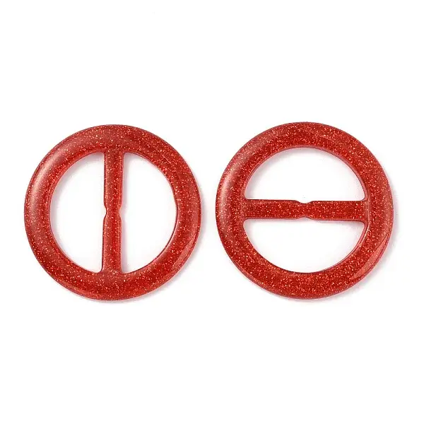 Flat Round Resin Buckle Clasps