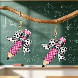 Teachers' Day Acrylic Dangle Earrings