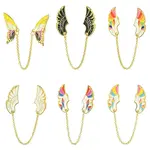 6Pcs 6 Styles Wings Enamel Pins