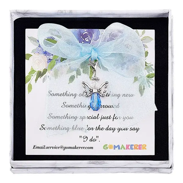 Angel Glass & Alloy Bride Bouquet Pendant Decoration