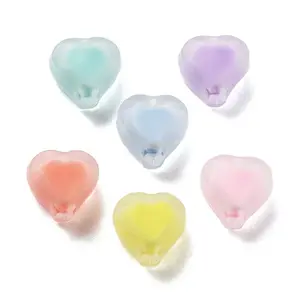 Frosted Transparent Acrylic Beads