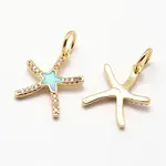 Brass Micro Pave Cubic Zirconia Pendant