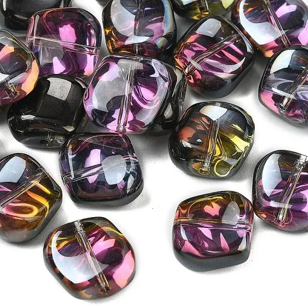 20Pcs Electroplate Glass Beads