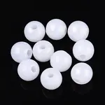 Rubberized Style Rainbow Opaque Acrylic Beads